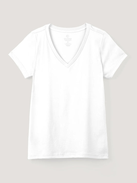 White Everyday V-Neck Tee