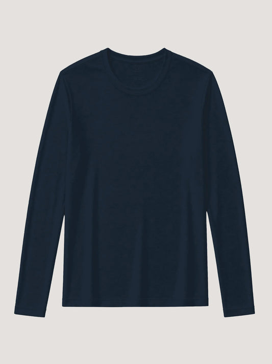 Women's Dark Navy Long Sleeve Crew