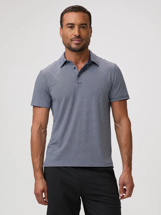 Blue Tones Striped Performance Cool Polo 3-Pack