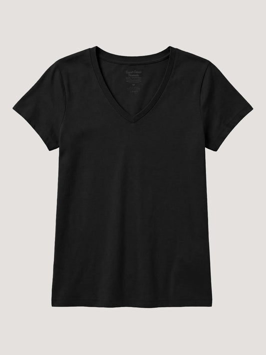 Black Everyday V-Neck Tee