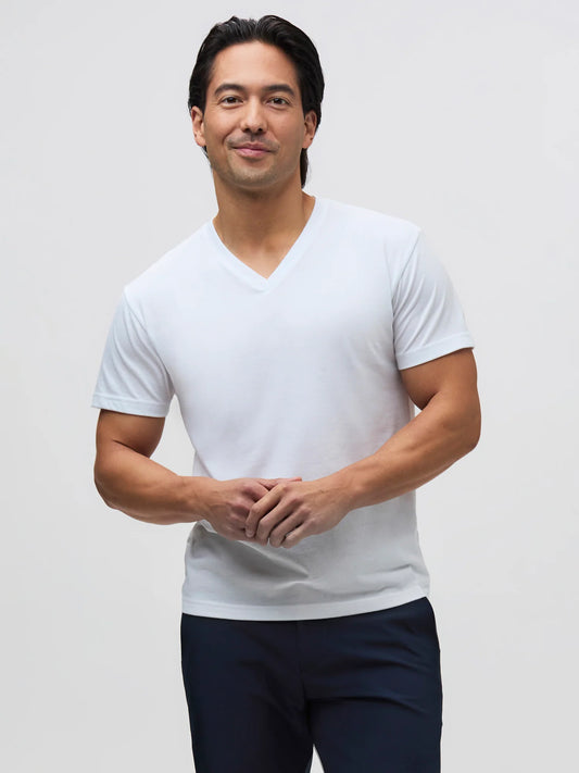 All White V-Neck 5-Pack