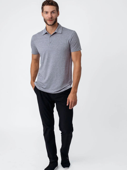 Heather Grey Performance Cool Polo