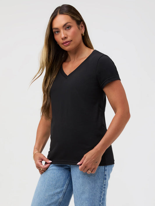 Black Everyday V-Neck Tee
