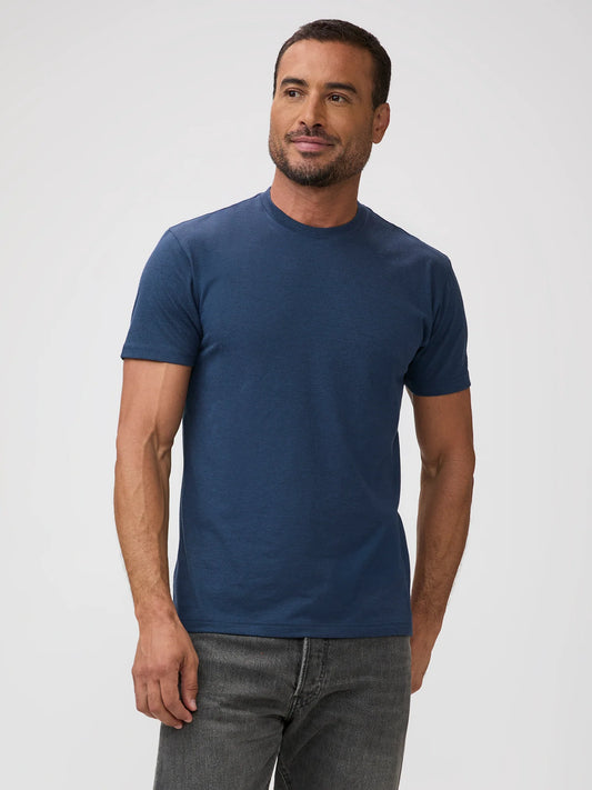 Indigo Cross Dye Crew Neck
