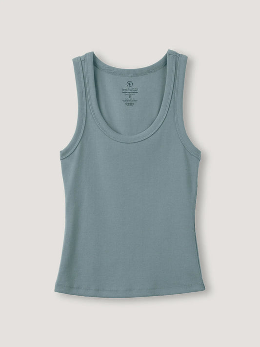 Harbor Mist Ribbed Tank