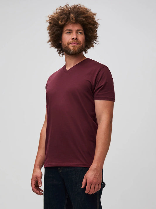 Burgundy V-Neck