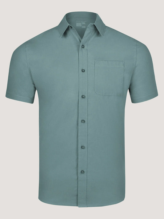 Sagebrush Short Sleeve Stretch Button Up